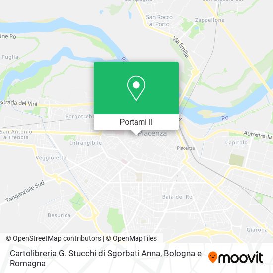 Mappa Cartolibreria G. Stucchi di Sgorbati Anna