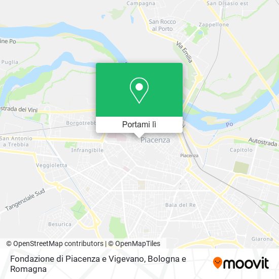 Mappa Fondazione di Piacenza e Vigevano