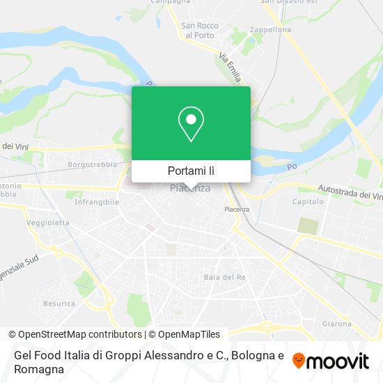 Mappa Gel Food Italia di Groppi Alessandro e C.