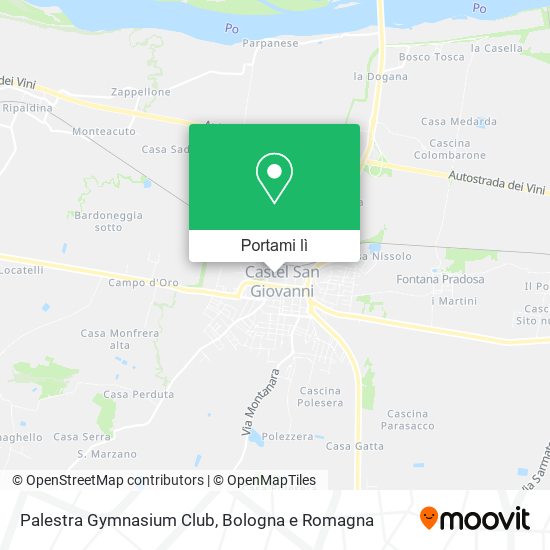 Mappa Palestra Gymnasium Club