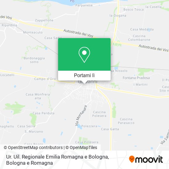 Mappa Ur. Uil. Regionale Emilia Romagna e Bologna