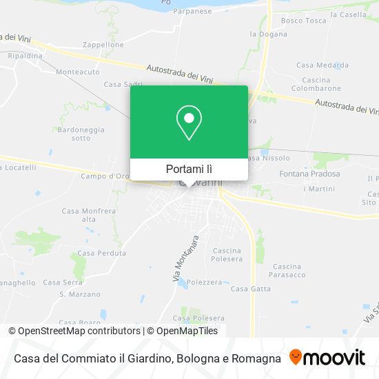 Mappa Casa del Commiato il Giardino