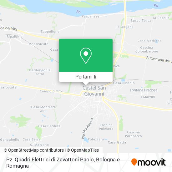 Mappa Pz. Quadri Elettrici di Zavattoni Paolo