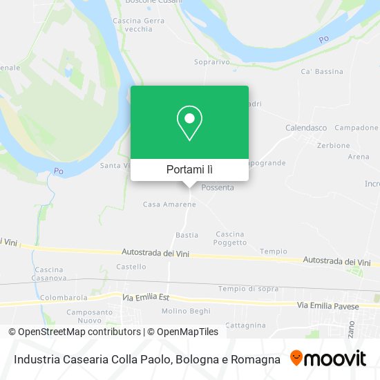 Mappa Industria Casearia Colla Paolo