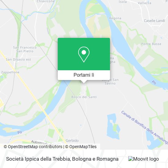 Mappa Società Ippica della Trebbia