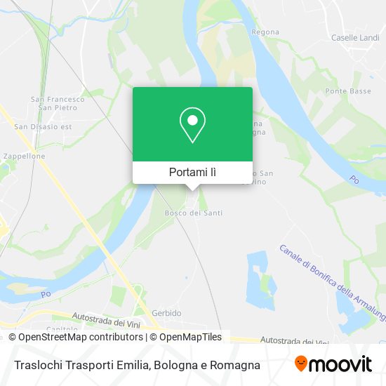 Mappa Traslochi Trasporti Emilia