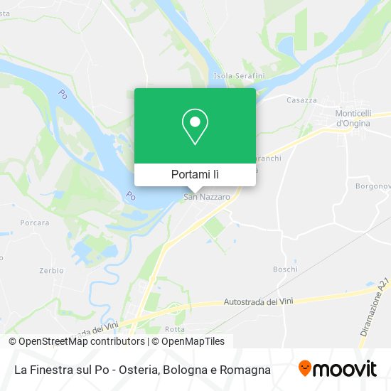 Mappa La Finestra sul Po - Osteria