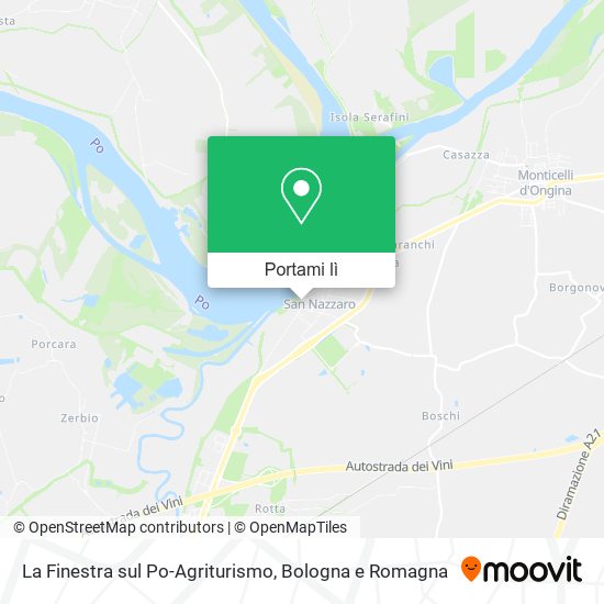 Mappa La Finestra sul Po-Agriturismo