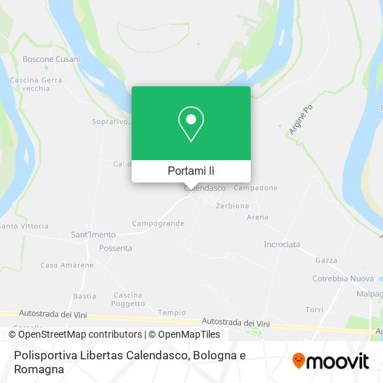 Mappa Polisportiva Libertas Calendasco