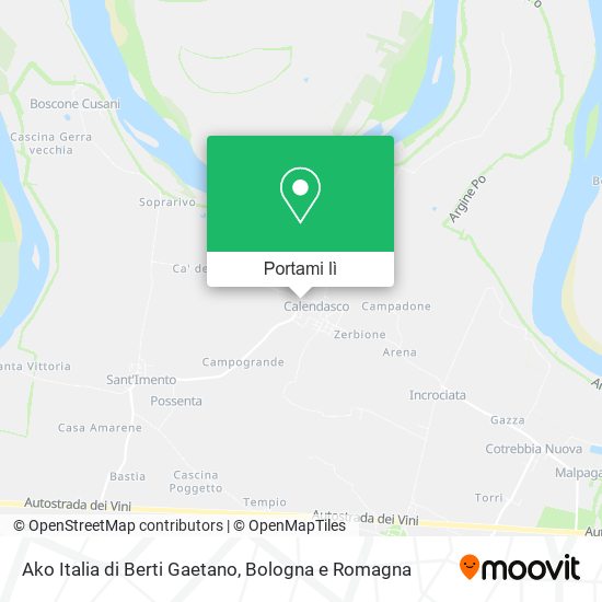 Mappa Ako Italia di Berti Gaetano