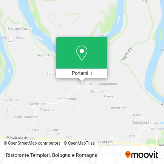 Mappa Ristorante Templari