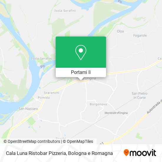 Mappa Cala Luna Ristobar Pizzeria