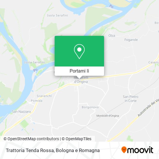 Mappa Trattoria Tenda Rossa