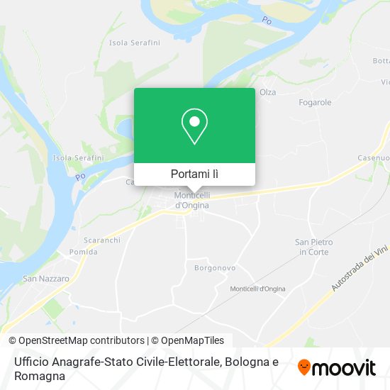 Mappa Ufficio Anagrafe-Stato Civile-Elettorale