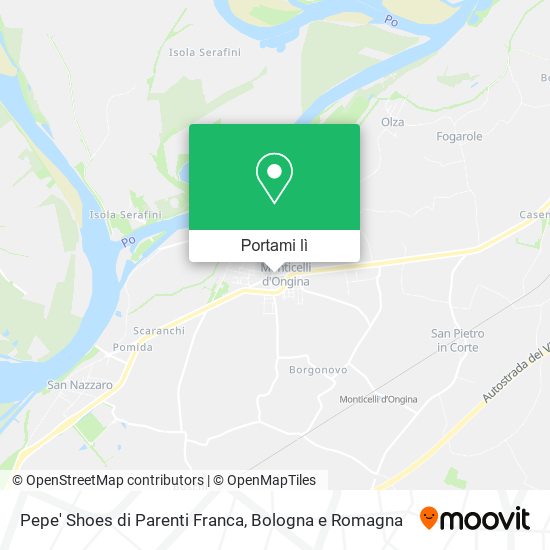 Mappa Pepe' Shoes di Parenti Franca