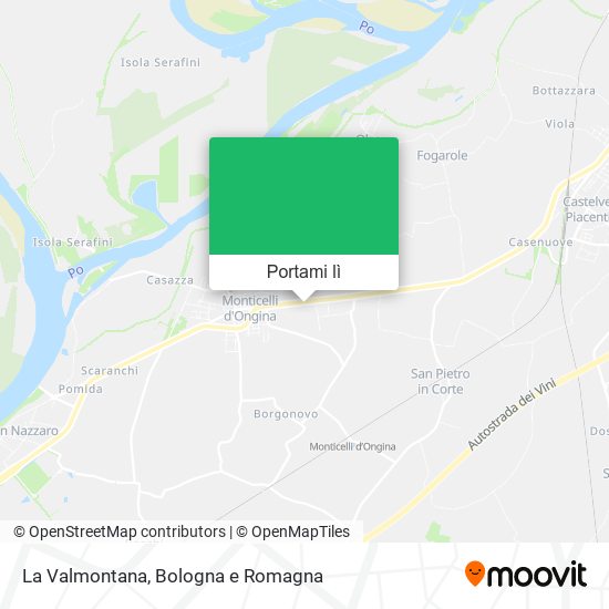 Mappa La Valmontana
