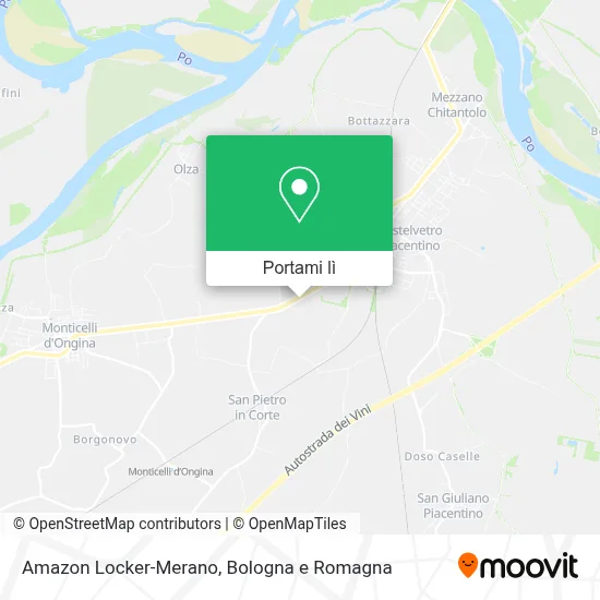 Mappa Amazon Locker-Merano