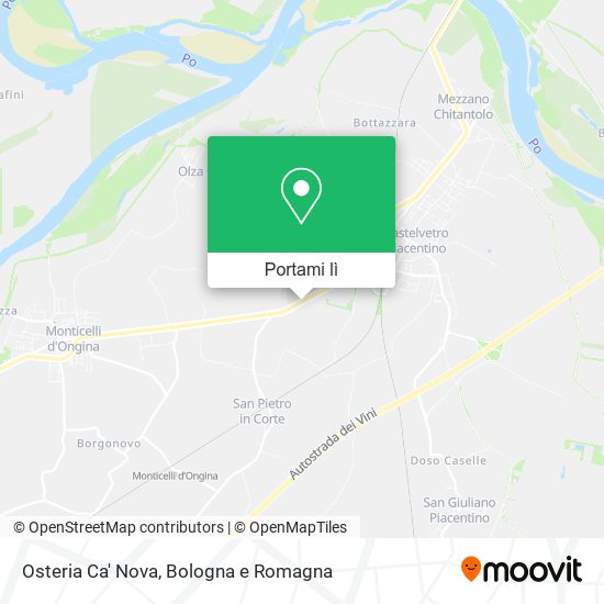 Mappa Osteria Ca' Nova