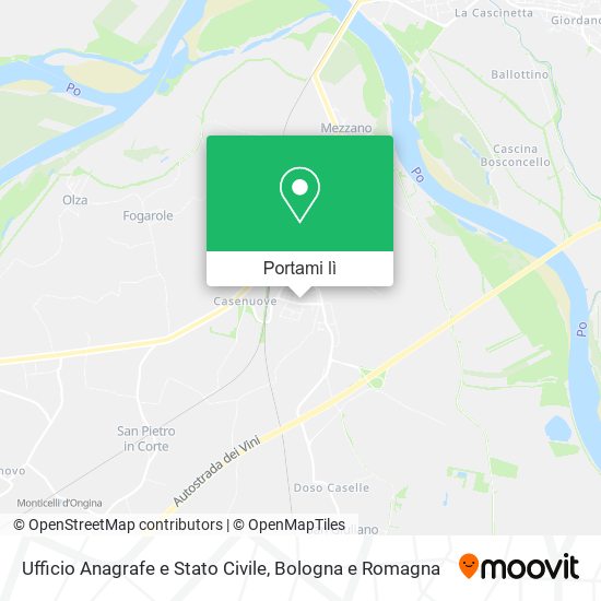 Mappa Ufficio Anagrafe e Stato Civile