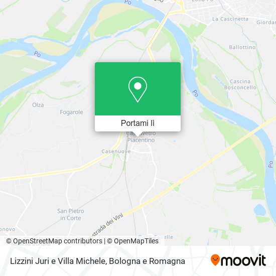 Mappa Lizzini Juri e Villa Michele