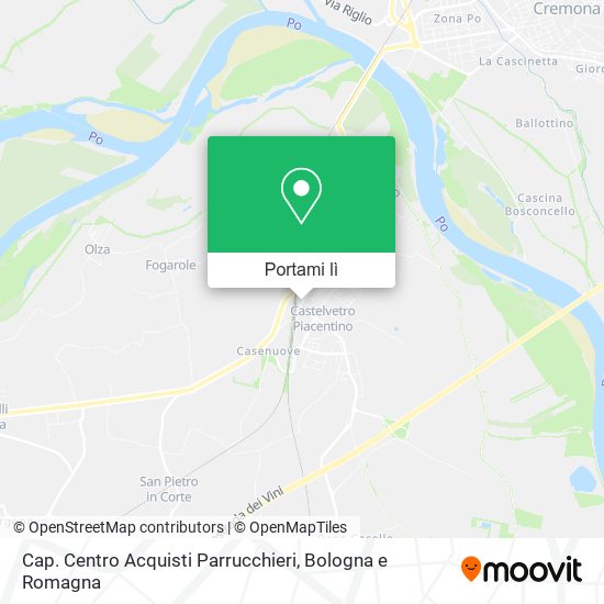 Mappa Cap. Centro Acquisti Parrucchieri