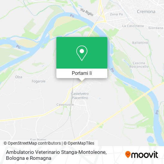 Mappa Ambulatorio Veterinario Stanga-Montoleone