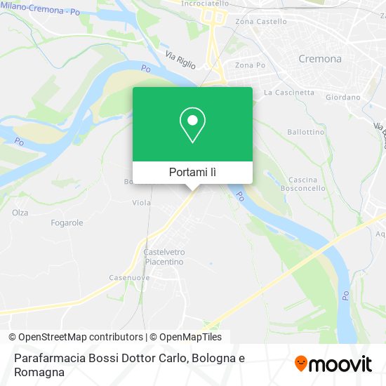 Mappa Parafarmacia Bossi Dottor Carlo