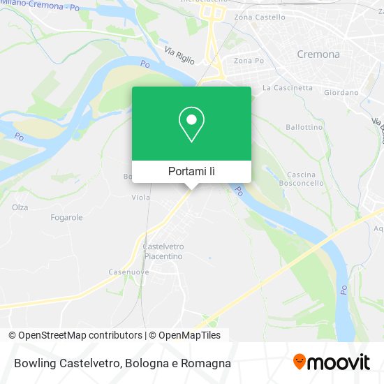 Mappa Bowling Castelvetro