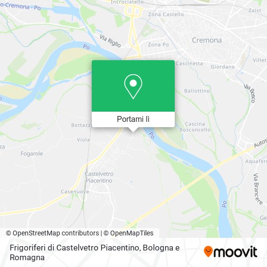 Mappa Frigoriferi di Castelvetro Piacentino