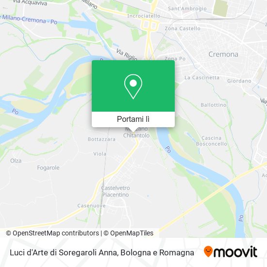 Mappa Luci d'Arte di Soregaroli Anna