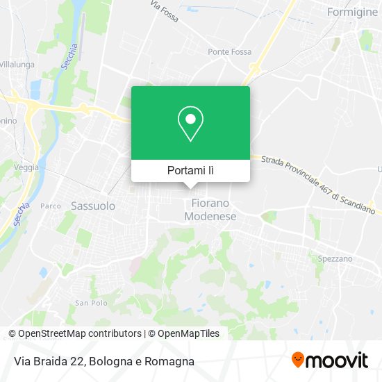 Mappa Via Braida  22