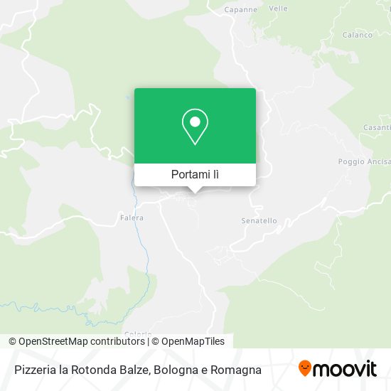 Mappa Pizzeria la Rotonda Balze