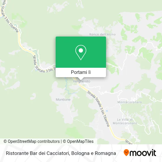 Mappa Ristorante Bar dei Cacciatori