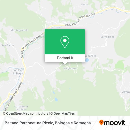 Mappa Baltano Parconatura Picnic