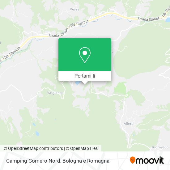 Mappa Camping Comero Nord