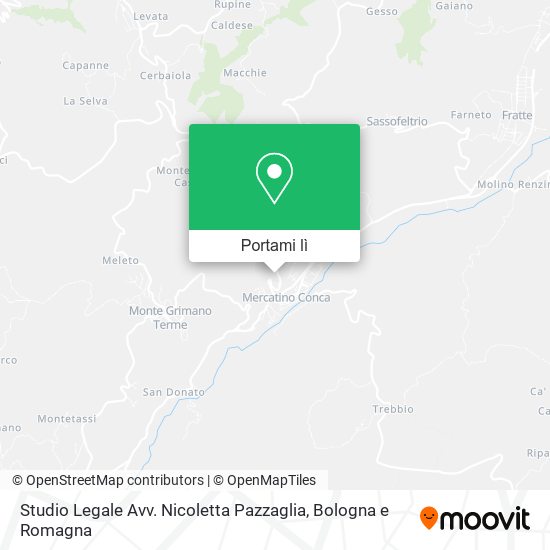 Mappa Studio Legale Avv. Nicoletta Pazzaglia