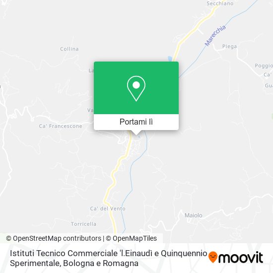Mappa Istituti Tecnico Commerciale 'l.Einaudì e Quinquennio Sperimentale