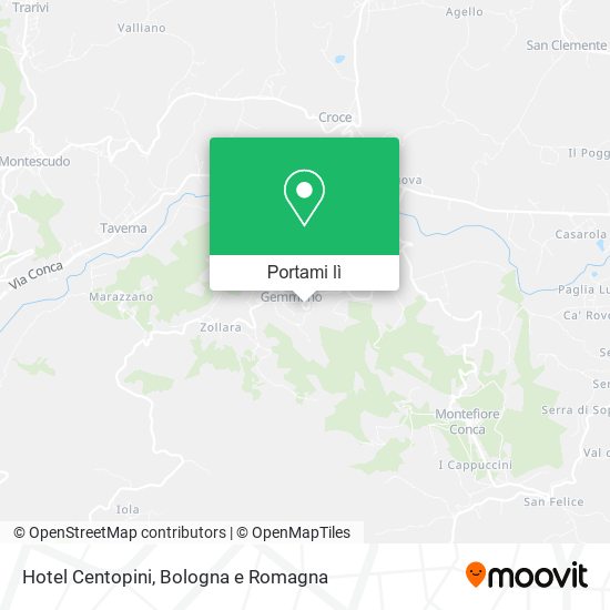 Mappa Hotel Centopini