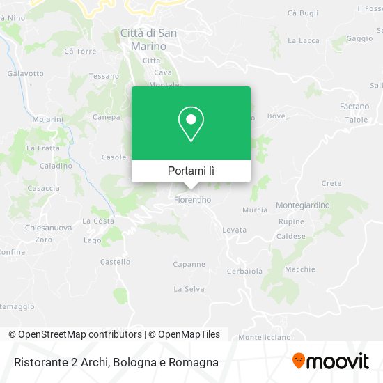 Mappa Ristorante 2 Archi