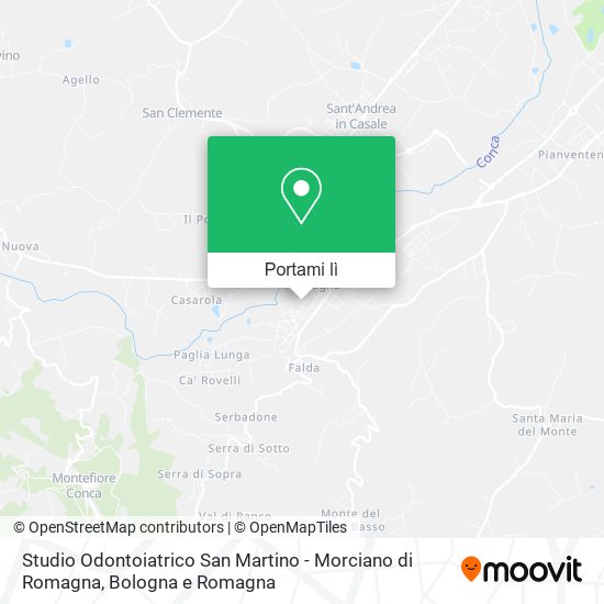 Mappa Studio Odontoiatrico San Martino - Morciano di Romagna