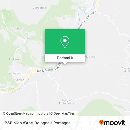 Mappa B&B Nido d'Ape