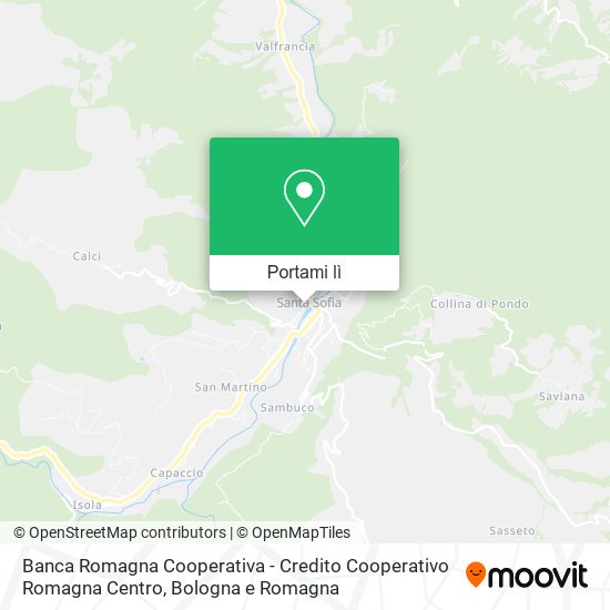 Mappa Banca Romagna Cooperativa - Credito Cooperativo Romagna Centro
