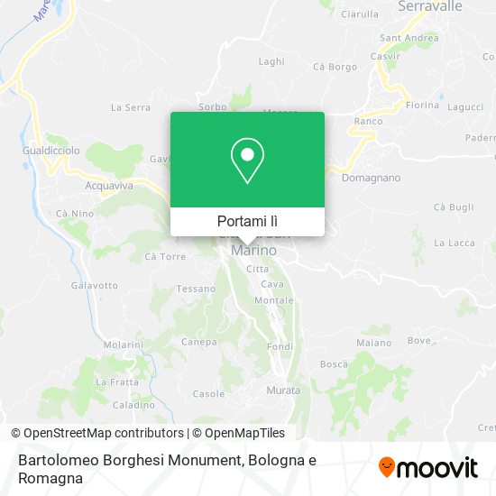 Mappa Bartolomeo Borghesi Monument