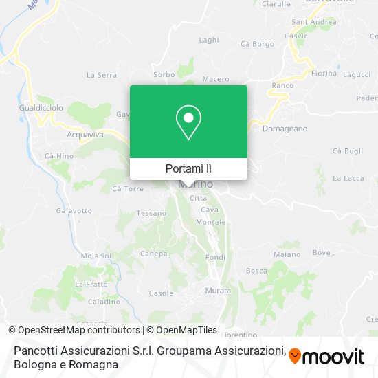 Mappa Pancotti Assicurazioni S.r.l. Groupama Assicurazioni