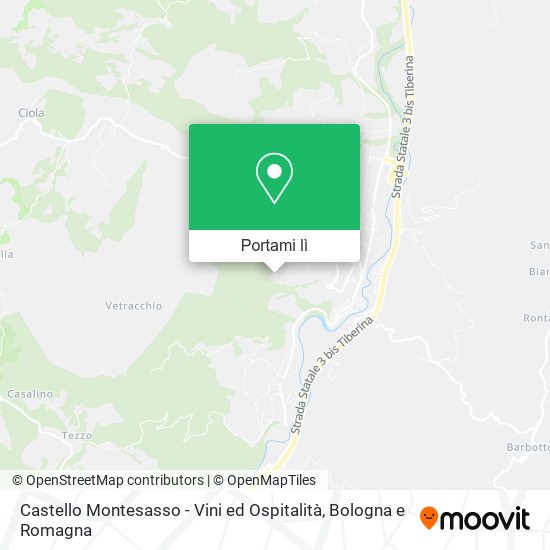Mappa Castello Montesasso - Vini ed Ospitalità