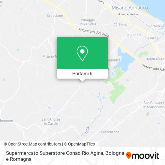 Mappa Supermercato Superstore Conad Rio Agina