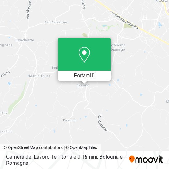Mappa Camera del Lavoro Territoriale di Rimini