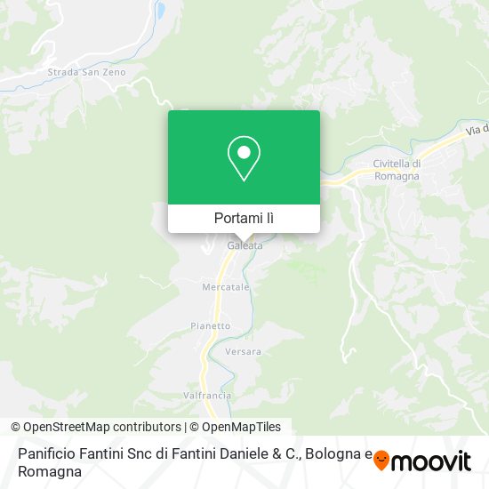 Mappa Panificio Fantini Snc di Fantini Daniele & C.