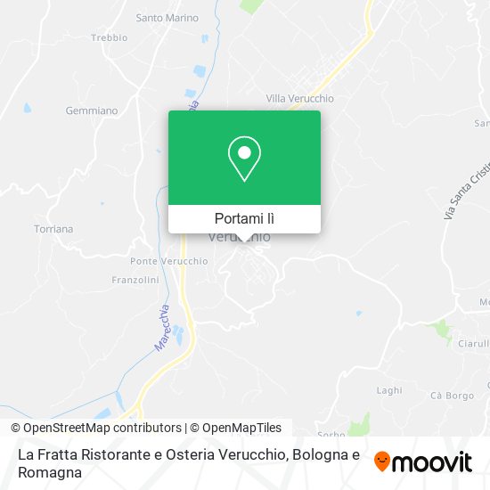 Mappa La Fratta Ristorante e Osteria Verucchio