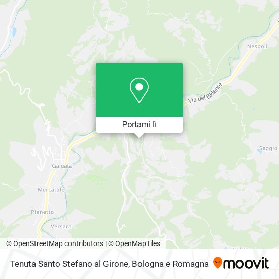 Mappa Tenuta Santo Stefano al Girone